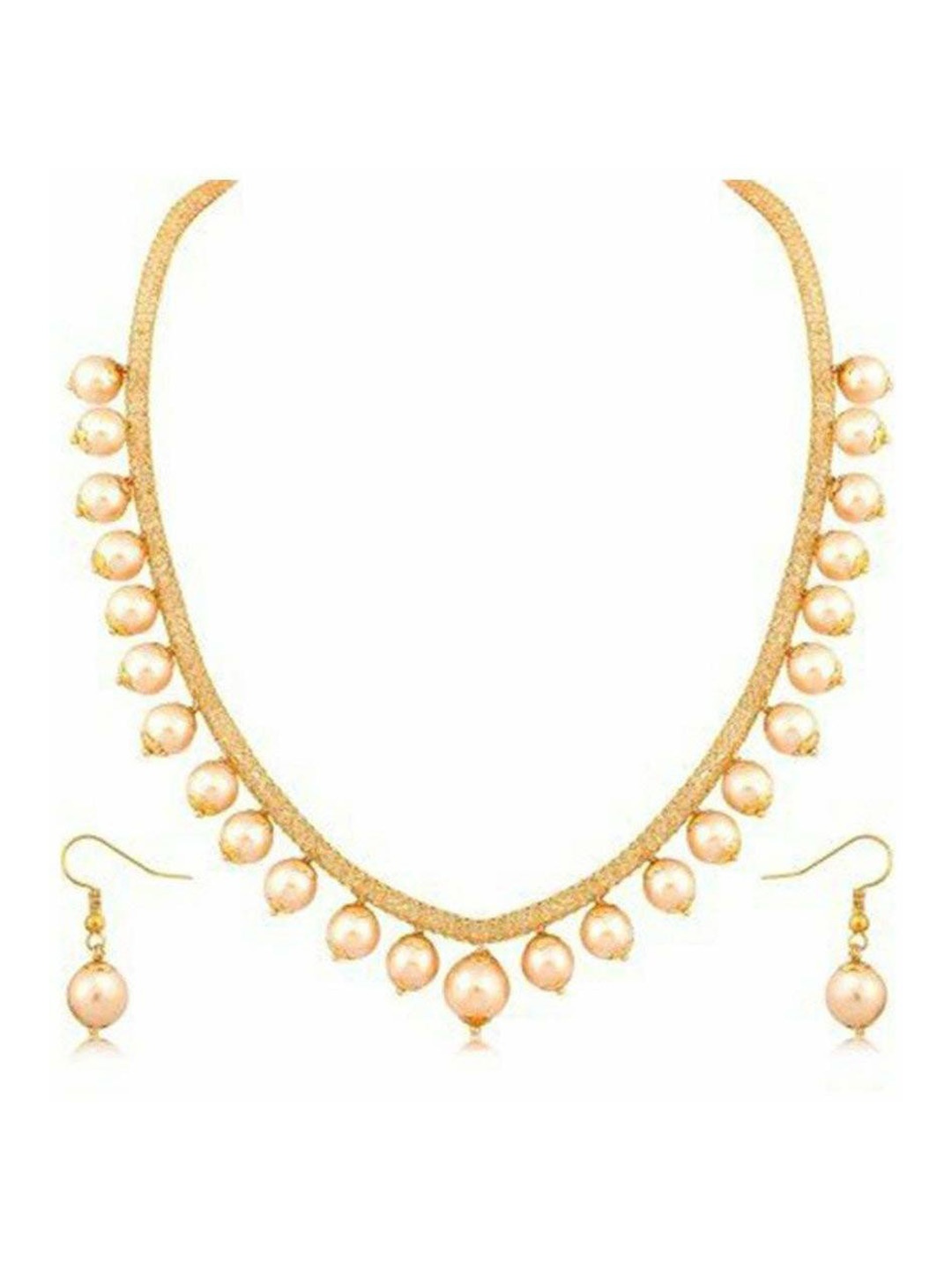 

SUNHARI Gold-Plated Beaded Jewellery Set