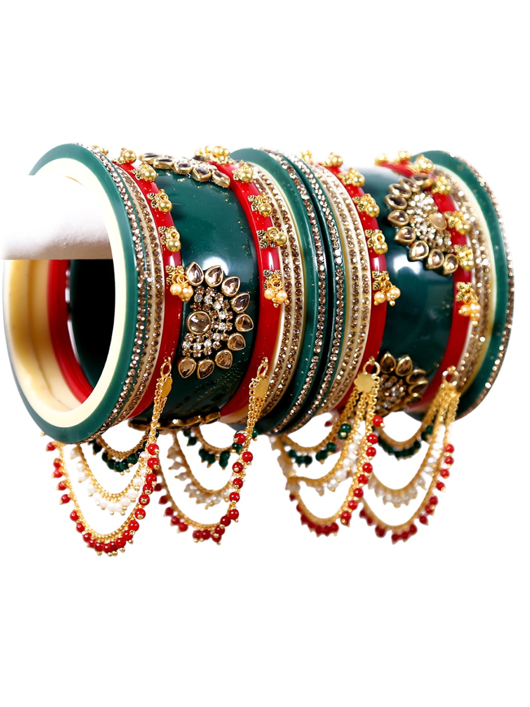

Align Set Of 2 Gold-Plated Beaded Chuda Bangles