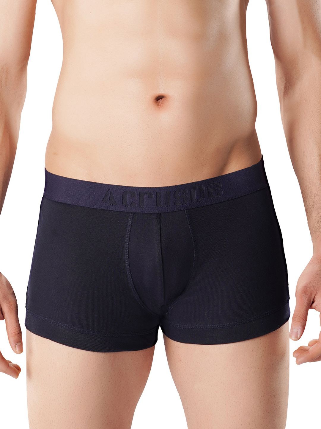 

Crusoe Pack of 2 Antimicrobial Trunks CRU-1034-183-Navy, Navy blue
