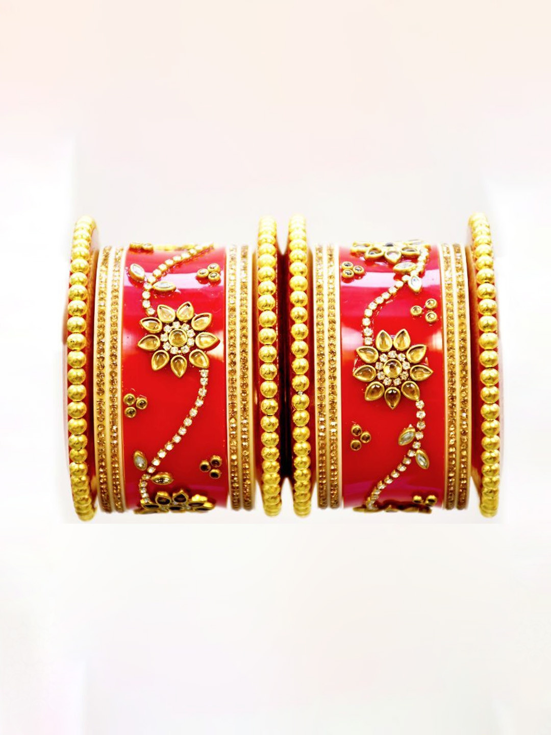 

Align Set Of 2 Gold-Plated AD-Studded Bangles