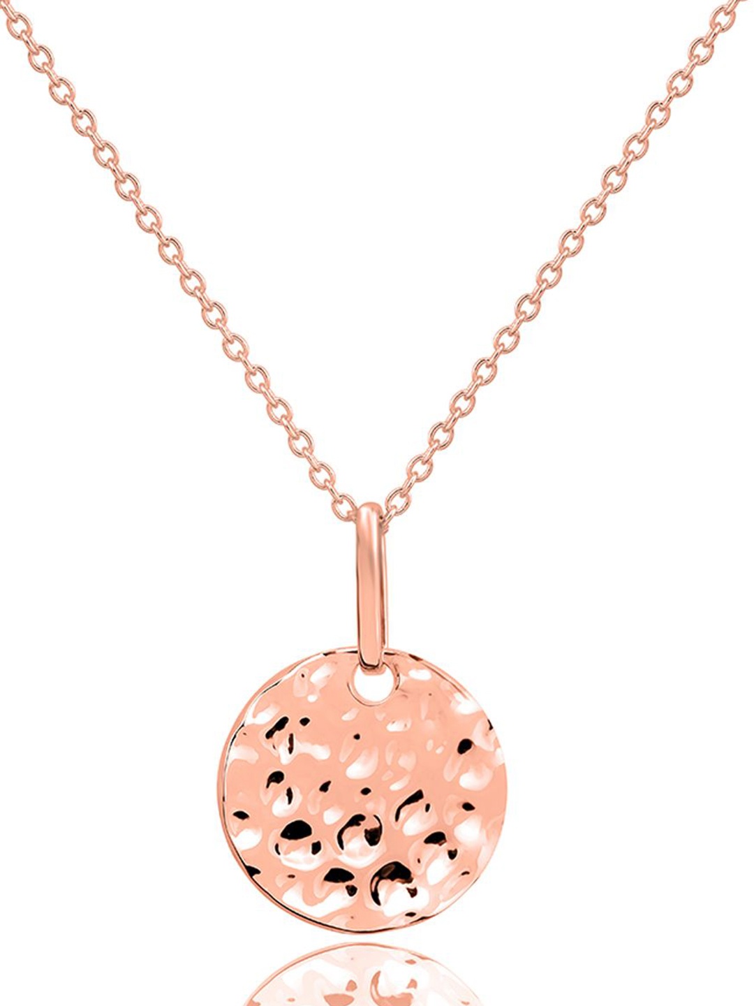 

Nistra 925 Sterling Silver Rose Gold-Plated Pendant With Chain