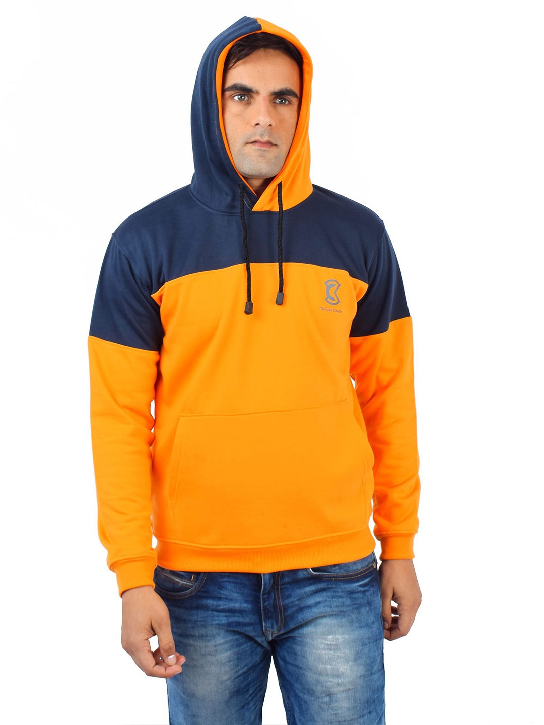 

Chanda Khuba Men Hooded Sweatshirt, Mustard