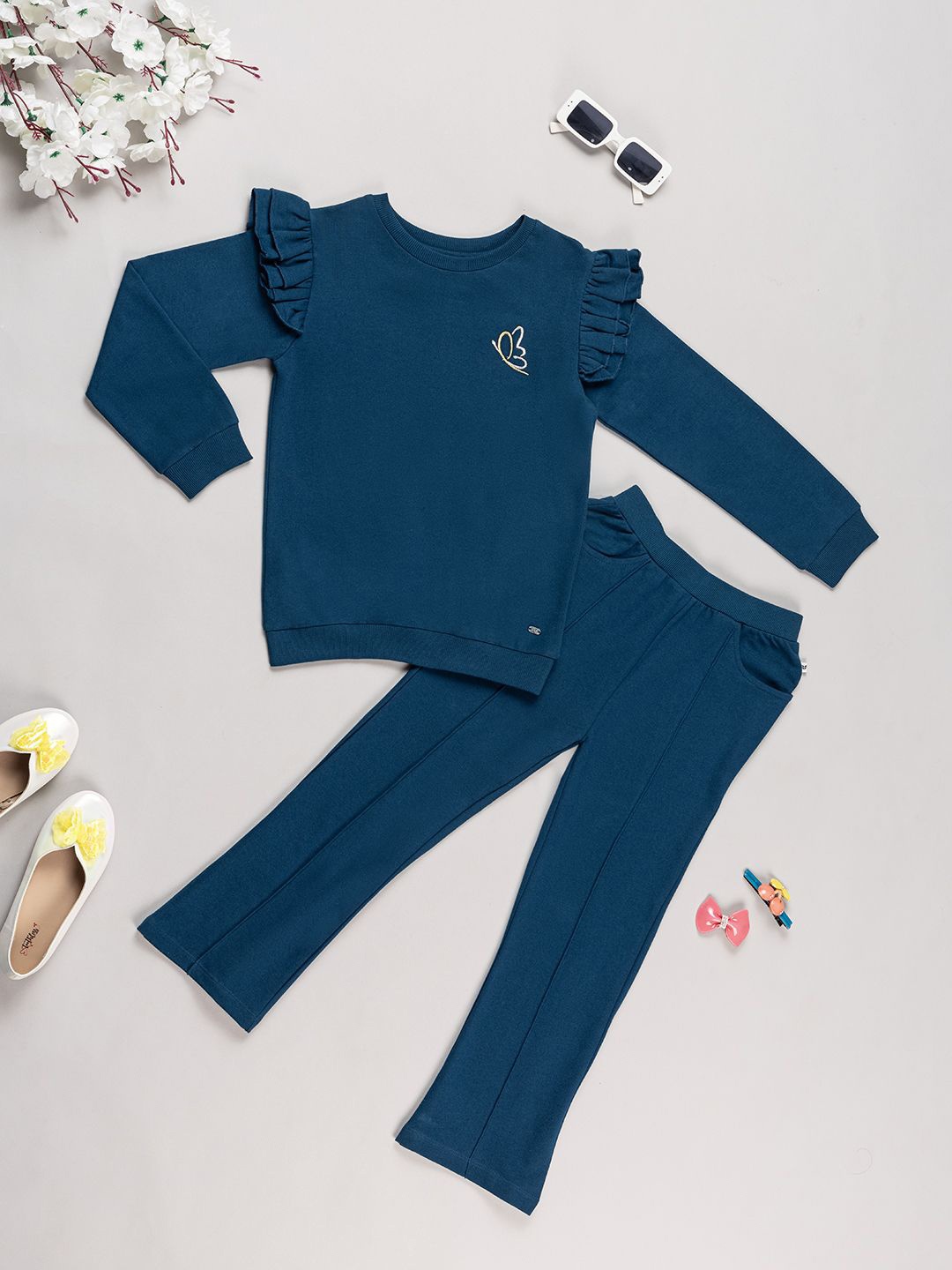 

Purple United Girls Clothing Set, Teal