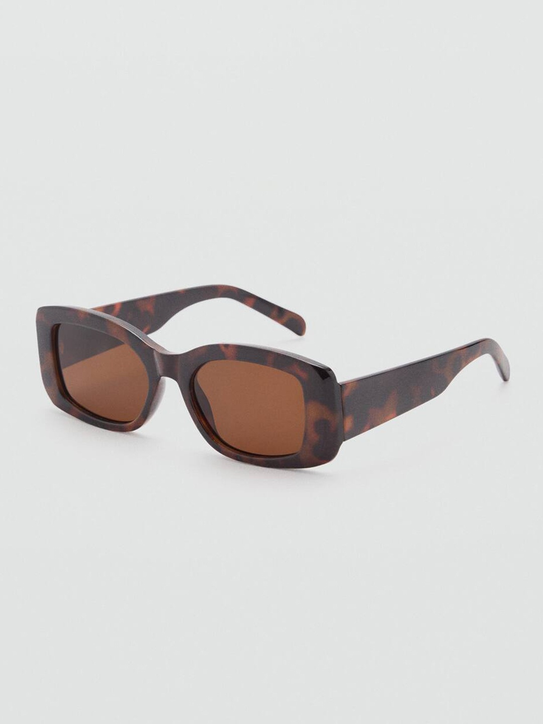 

MANGO Women Oval Sunglasses with UV Protected Lens 87810233, Yellow