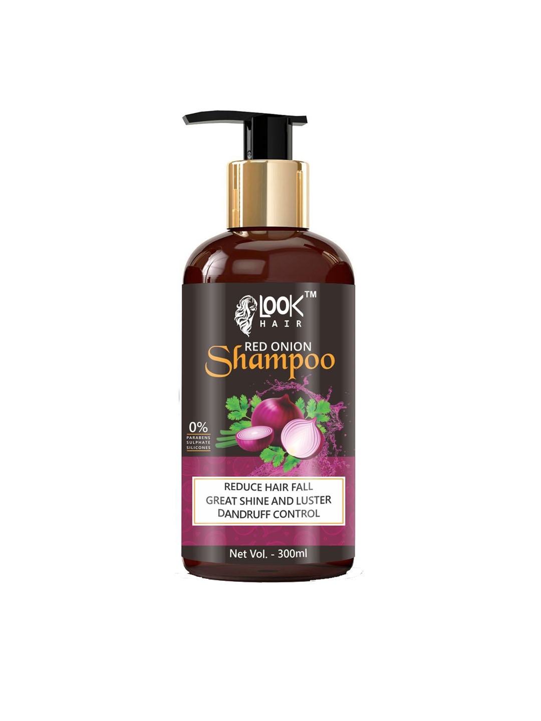 

LOOK HAIR Red Onion Shampoo For Hair Growth - 300 ml