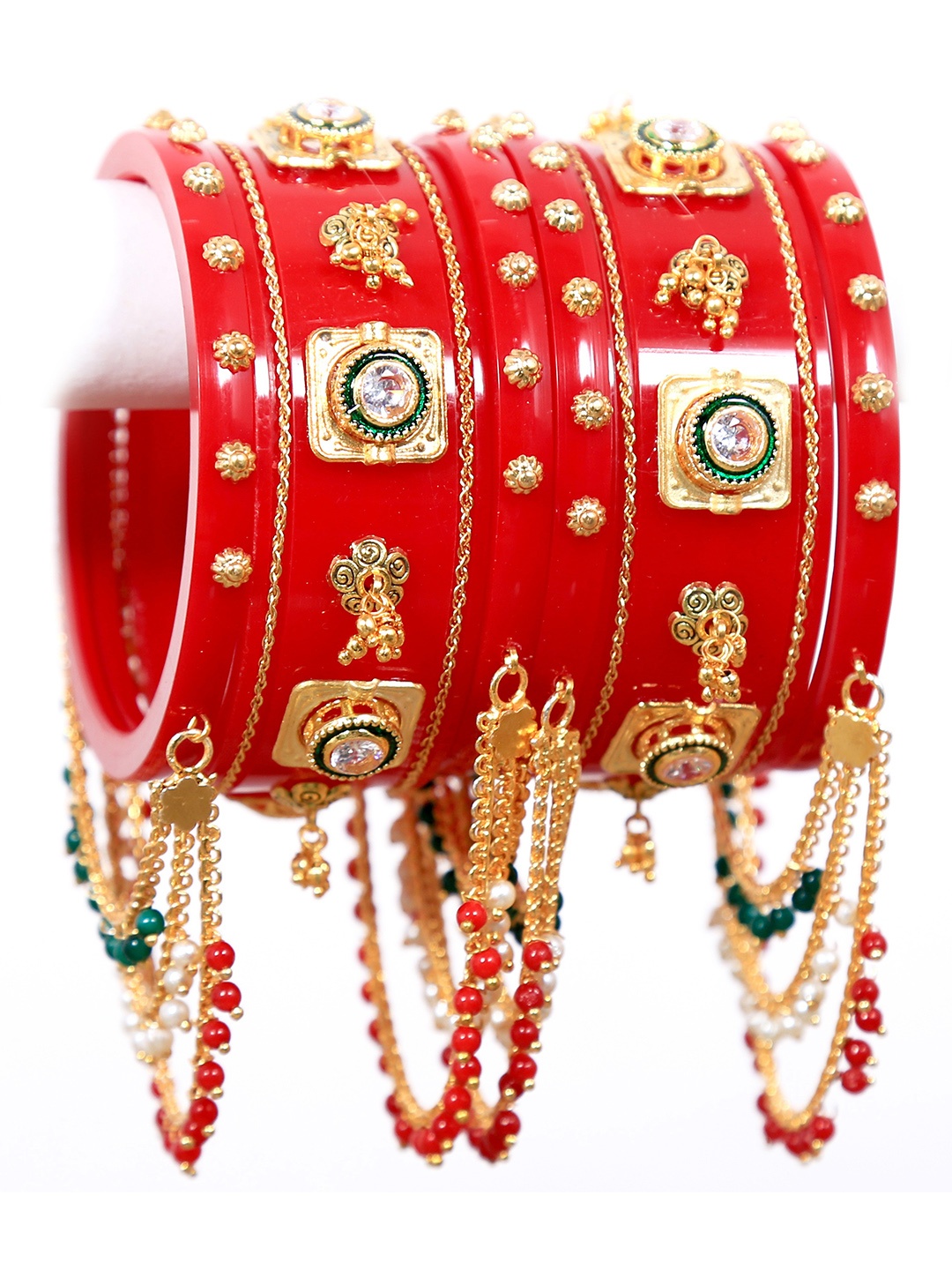 

Align Set Of 2 Gold Plated Chuda Bangles