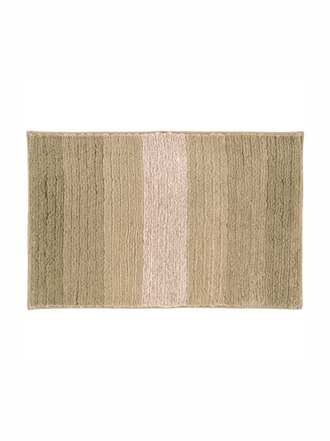 

Freelance Brown & Cream Colored Striped 1800 GSM Microfibre Anti-Skid Bath Rug