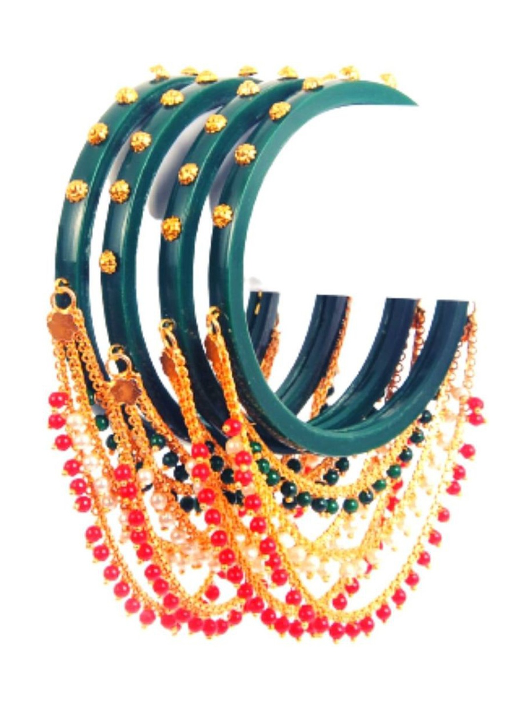 

Align Set Of 4 Gold-Plated Pearl Beaded Bangles