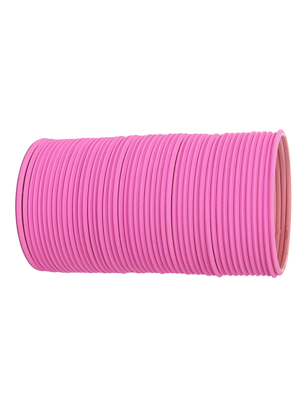 

ZULKA Set of 48 Matte Finish Bangles, Pink