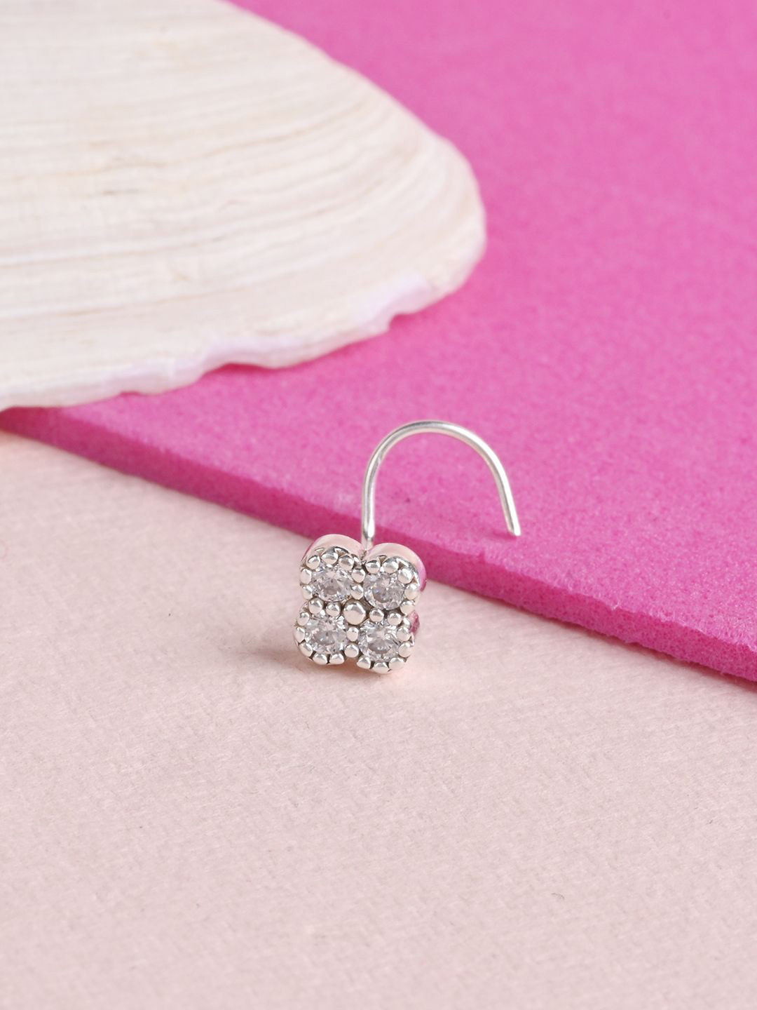 

TOUCH925 Cubic Zirconia Stud Nosepin, Silver