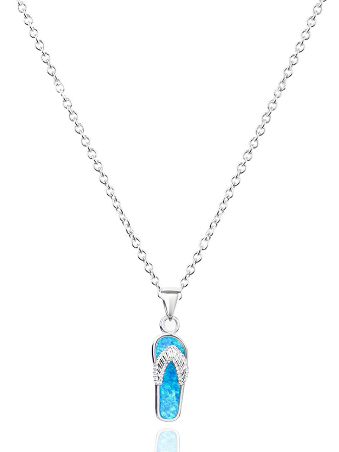 

Nistra 925 Rhodium-Plated Sterling Silver Pendant With Chain