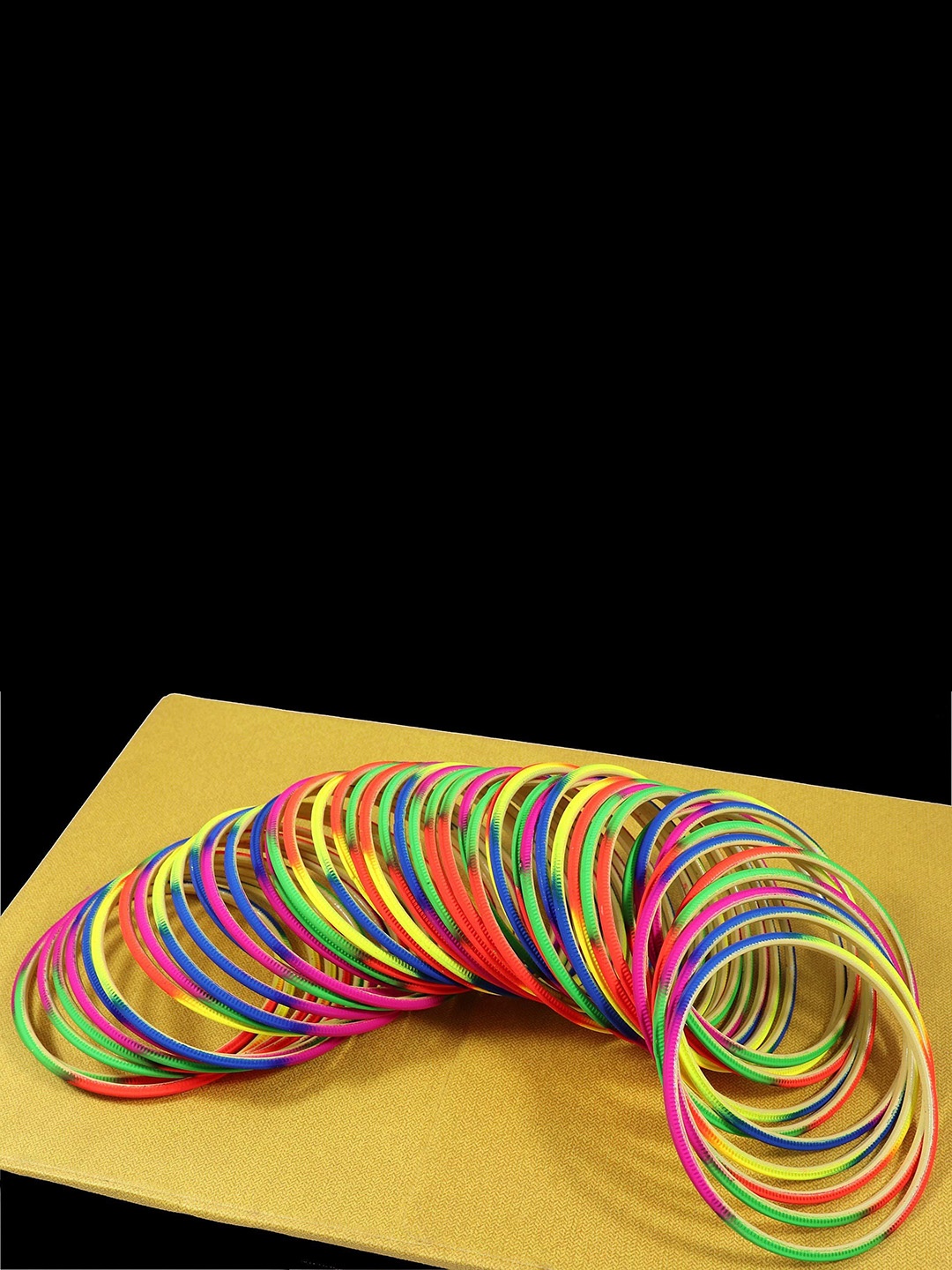 

ZULKA Set Of 48 Matte Finish Bangles, Pink
