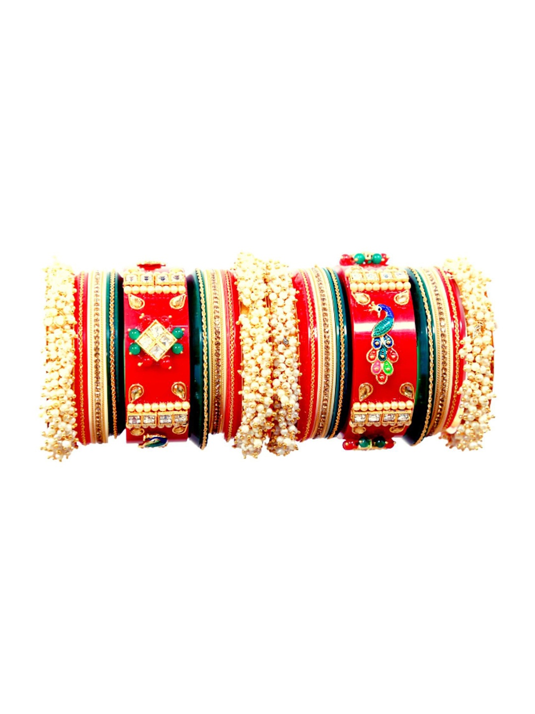 

Align Set Of 2 Gold-Plated Beaded Bangles