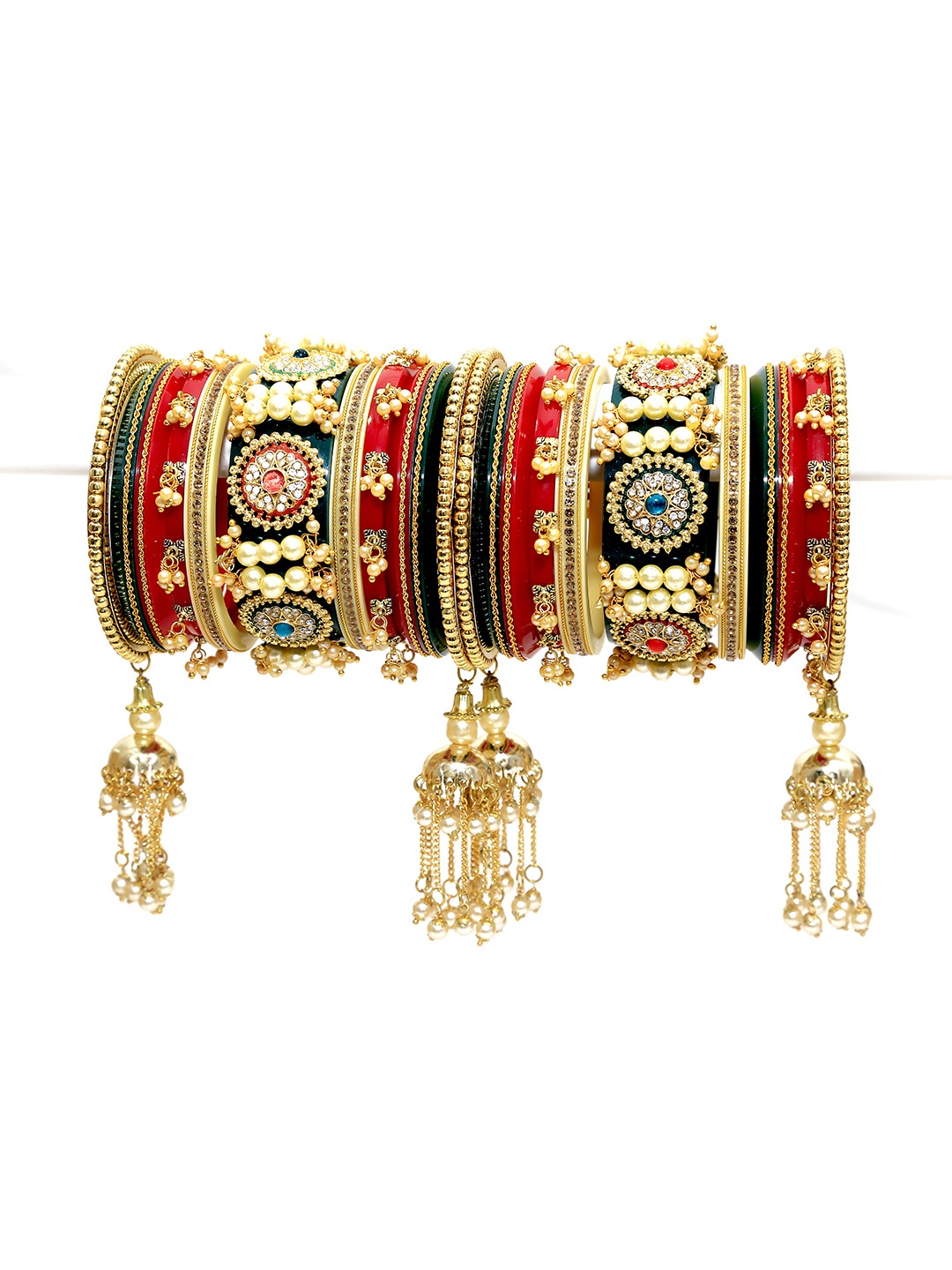 

Align Set Of 2 Gold-Plated Beaded Chuda Bangles