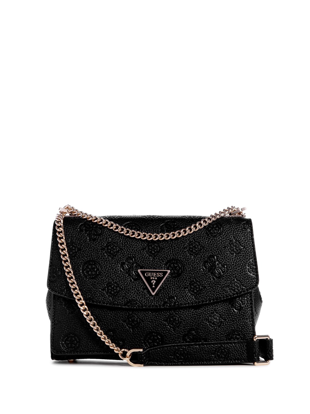 

GUESS Women Textured Structured Sling Bag, Black