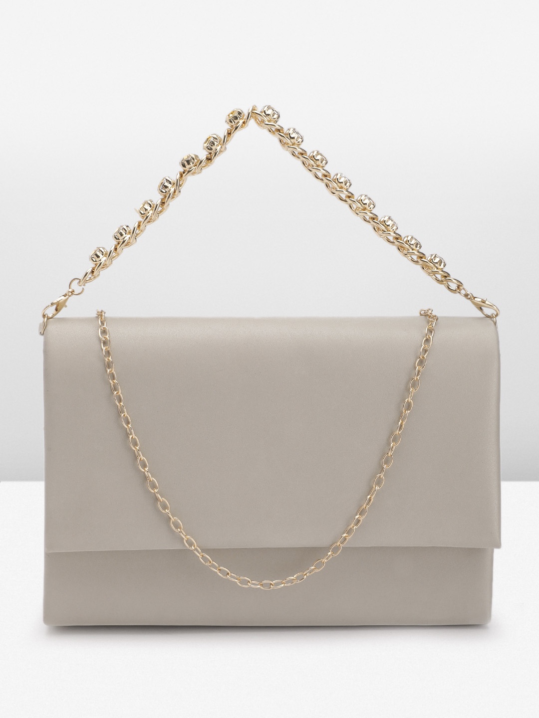 

Lino Perros Embellished Envelope Clutch, Beige