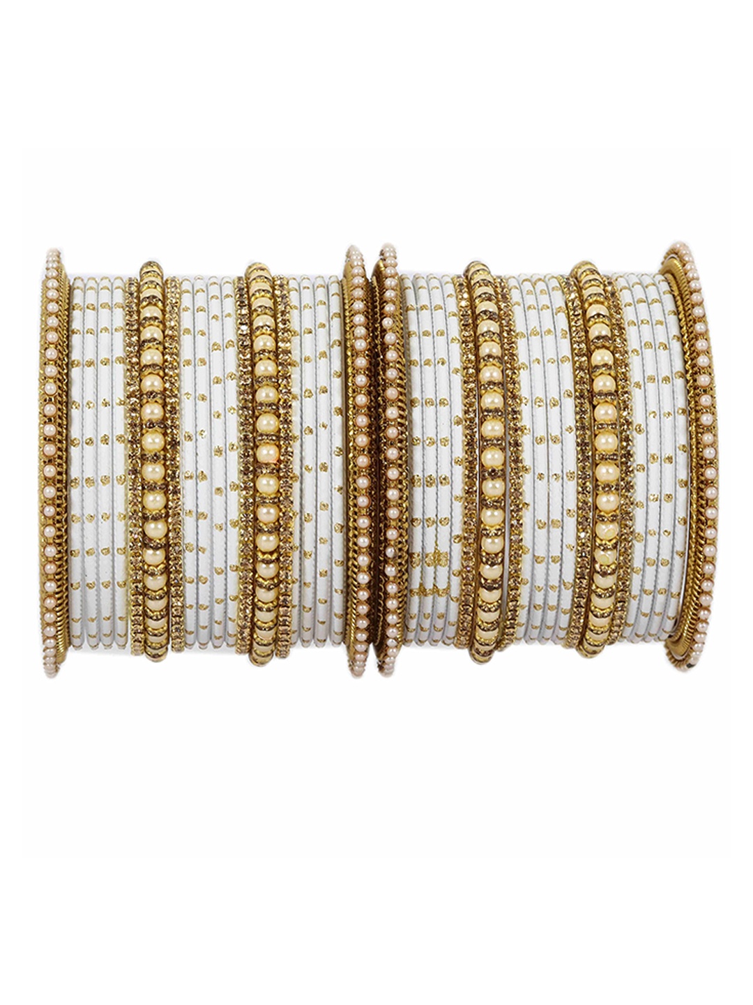 

ZULKA Set of 60 Non-Precious Metal Base and Studded with Zircon Gemstone Ballchain, Multi