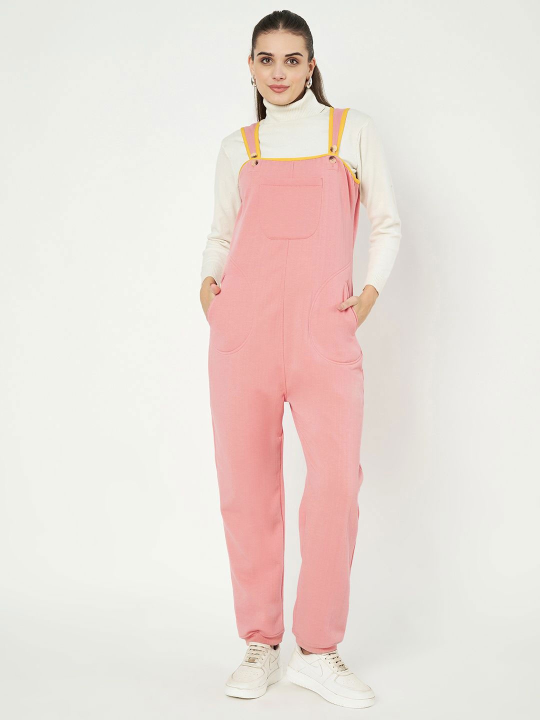 

BRINNS Women Basic Dungaree, Pink