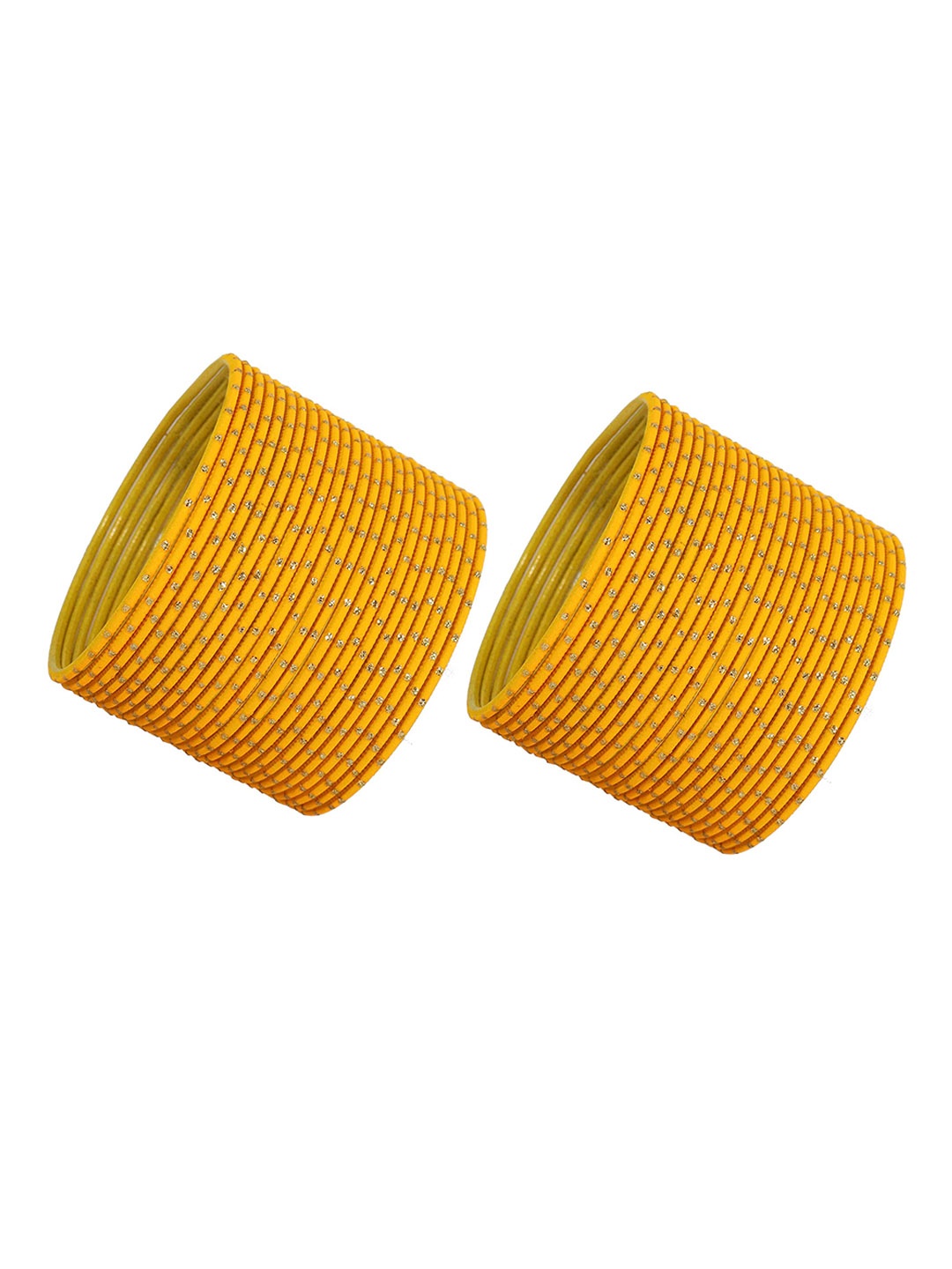 

ZULKA Set Of 48 Polka Dots Bangles, Yellow