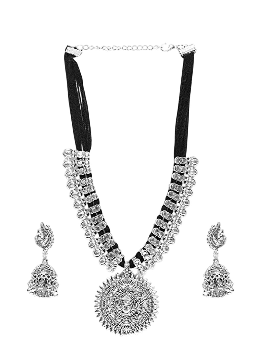 

SUNHARI Durga Jewellery Set, Silver