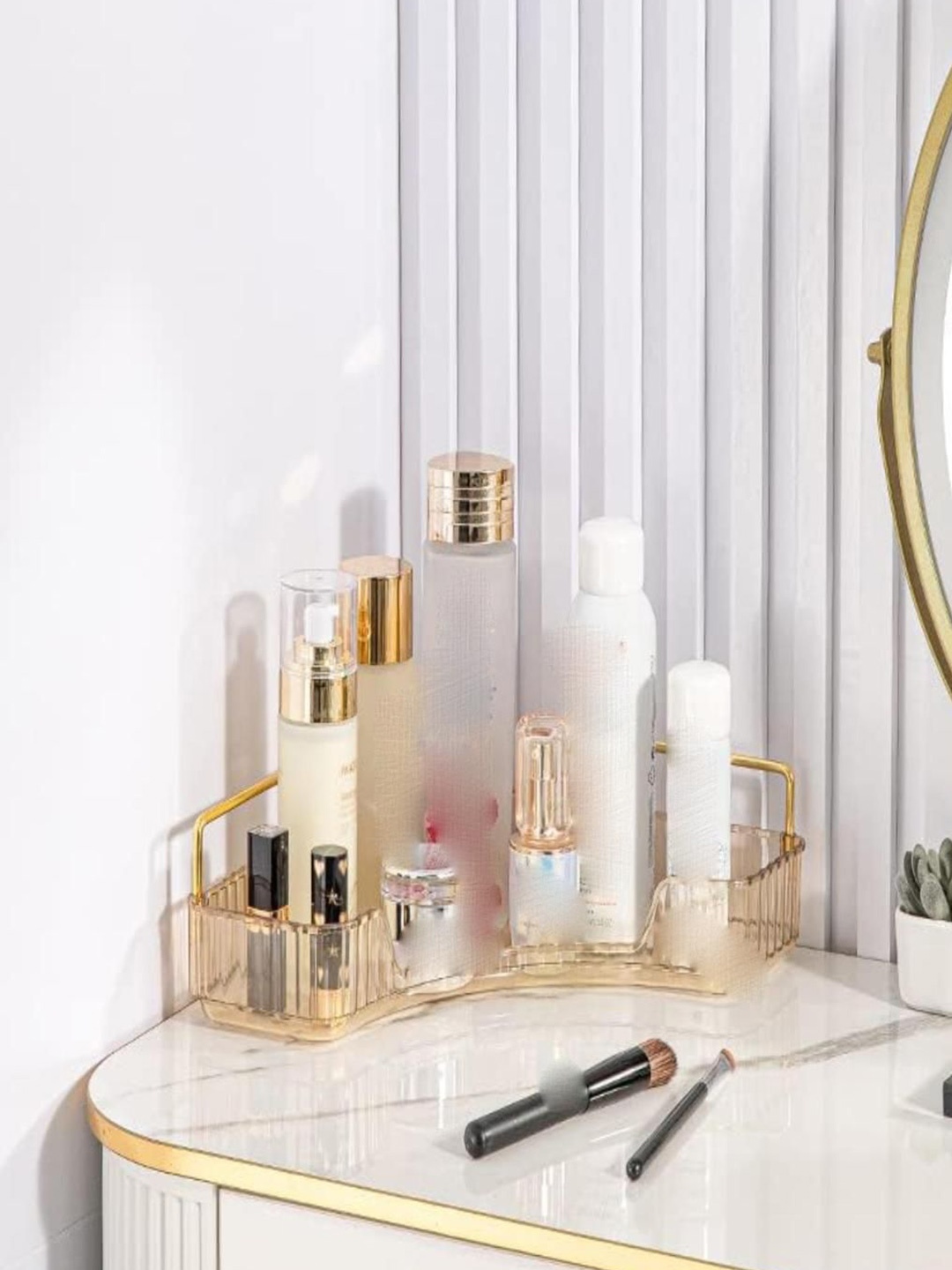 

Mason Home Brown Makeup Corner Cosmetic Organiser
