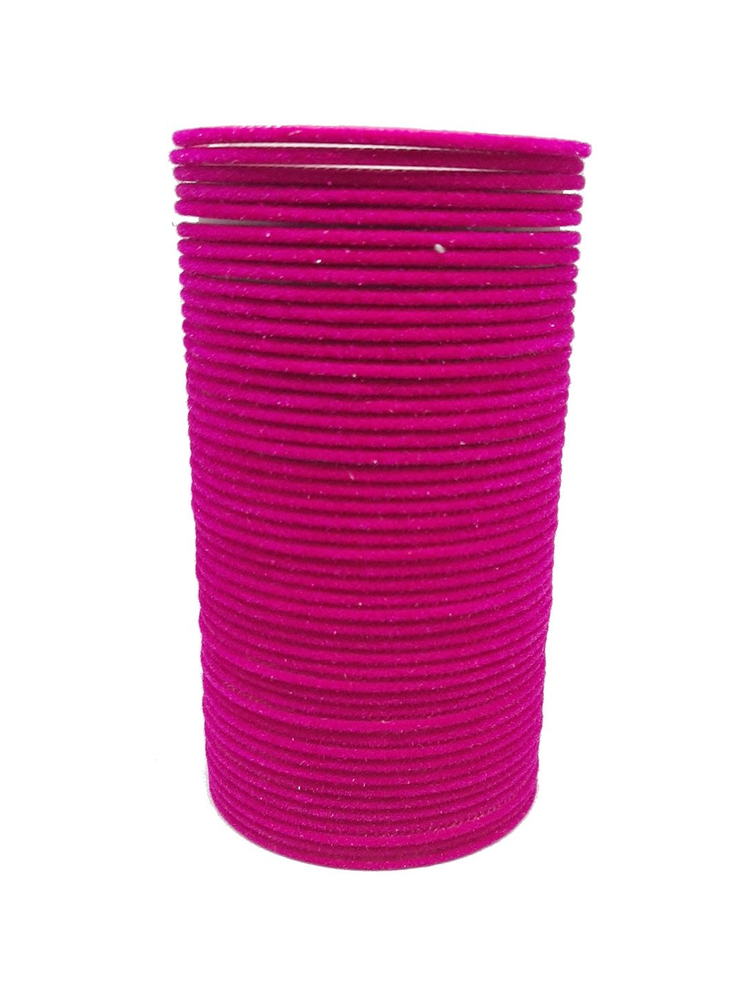 

CHRISHAN Set Of 48 Velvet Bangles, Magenta