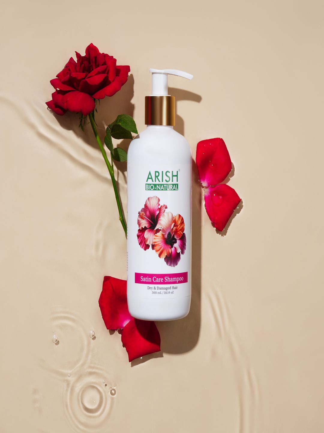 

ARISH BIO-NATURAL Satin Care Shampoo For Dry & Damaged Hair- 300 ml, Red