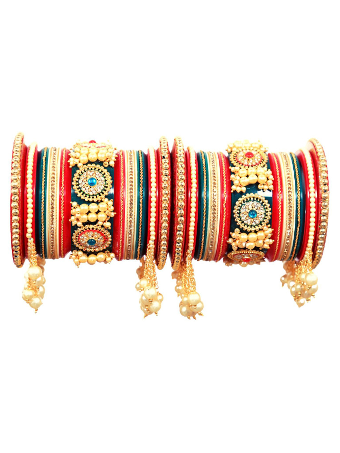

Align Set Of 2 Gold-Plated Beaded Chuda Bangles