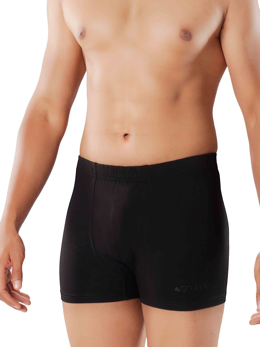 

Crusoe Men Mid-Rise Antimicrobial Trunk CRU-5008-280, Black