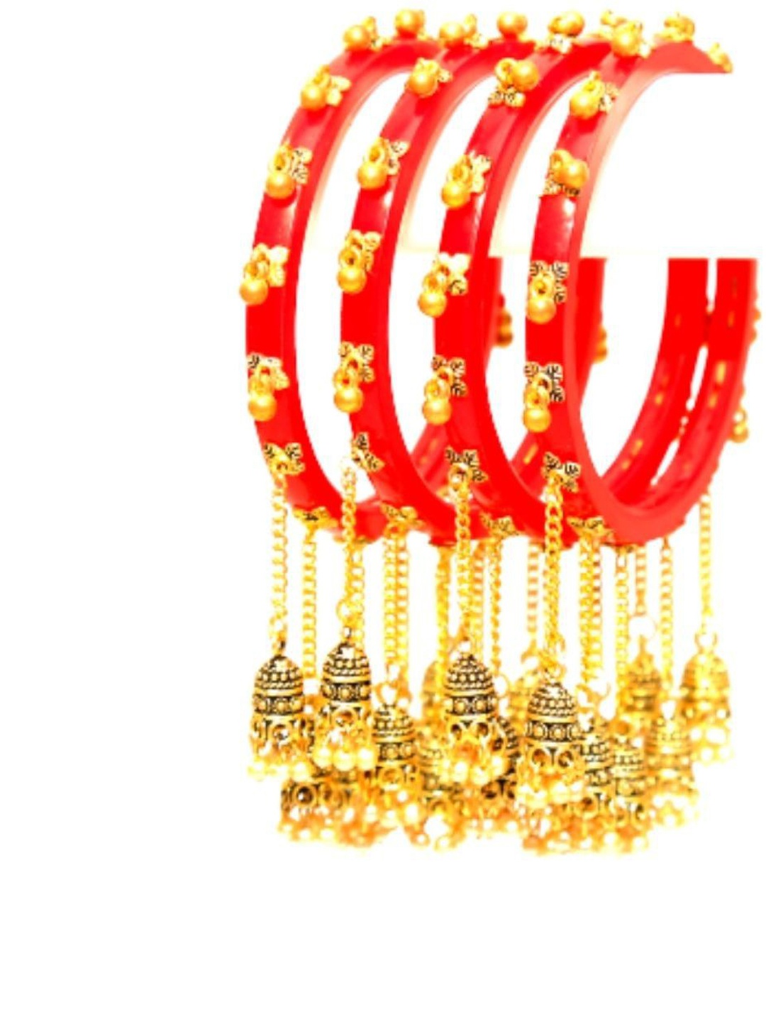 

Align Set Of 4 Gold-Plated Beaded Bangles