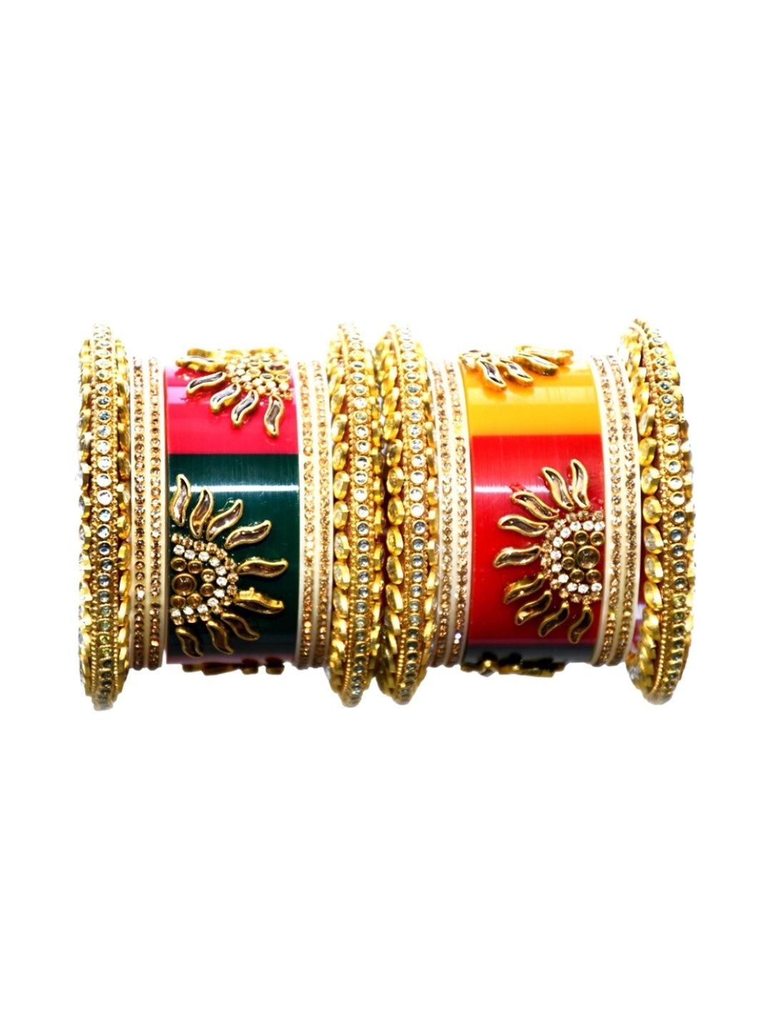 

Align Set Of 2 Gold-Plated AD-Studded Bangles