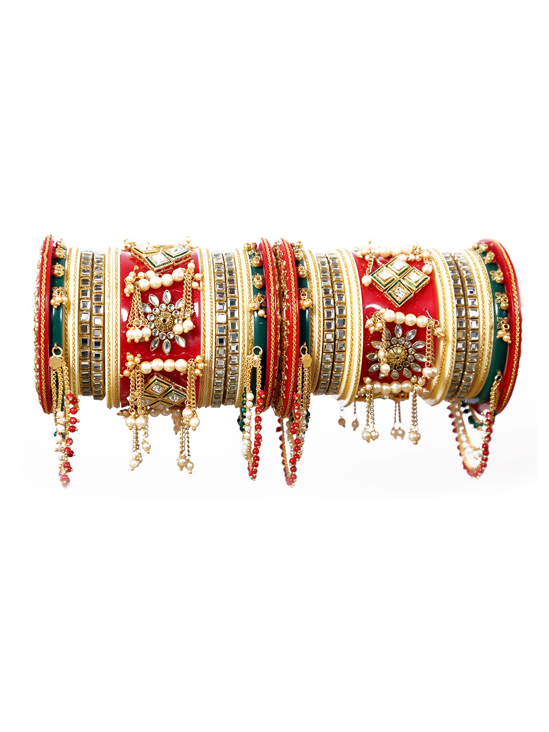 

Align Set Of 2 Gold-Plated Beaded Chuda Bangles