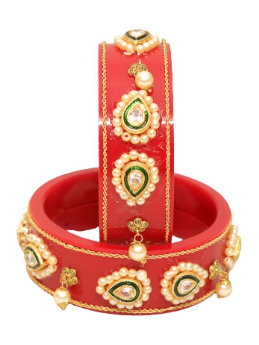 

Align Set Of 2 Gold-Plated Beaded Bangles