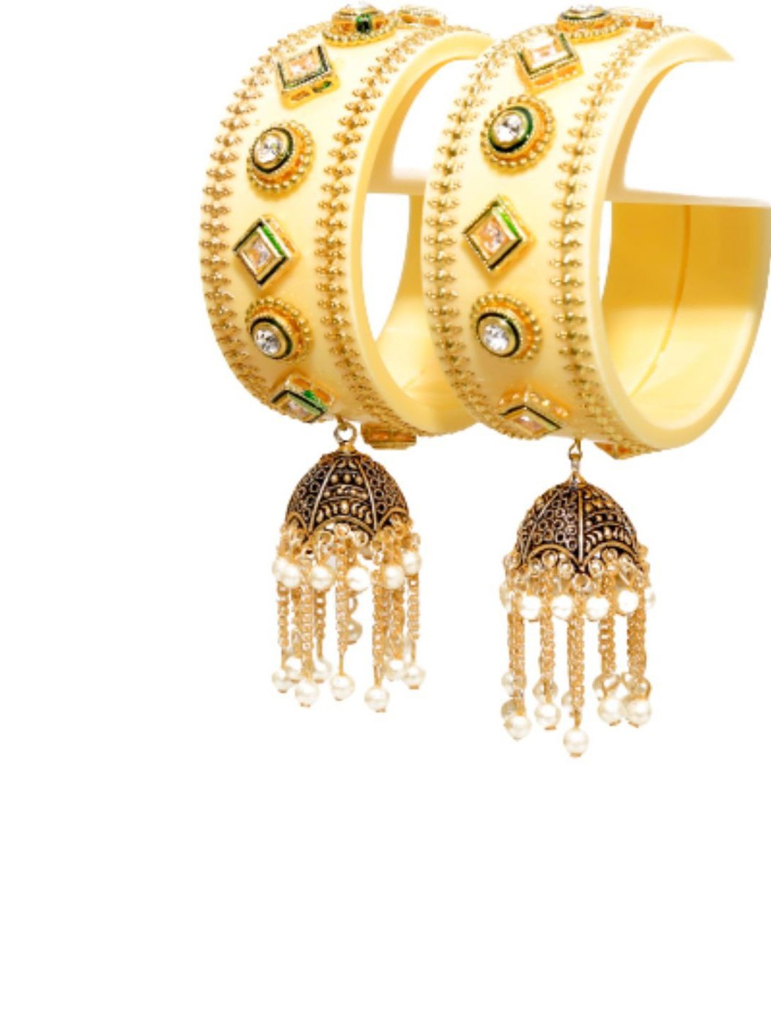 

Align Set Of 2 Gold-Plated Pearl Beaded Bangles