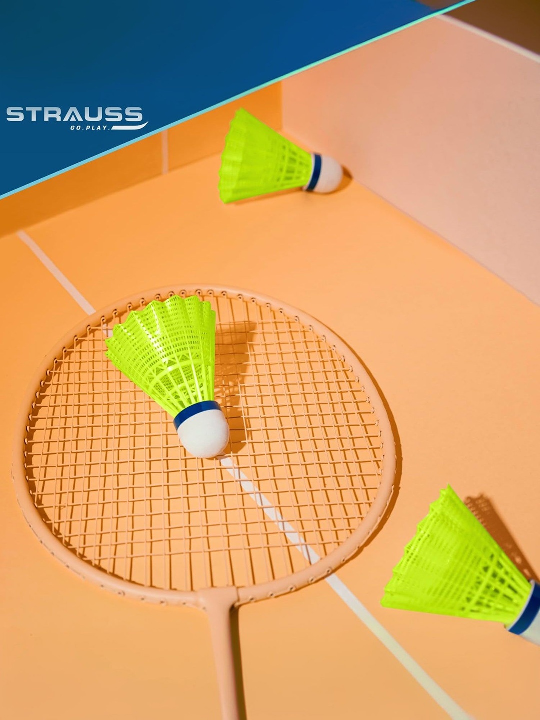 

STRAUSS Unisex Pack Of 6 Shuttlecock, Green