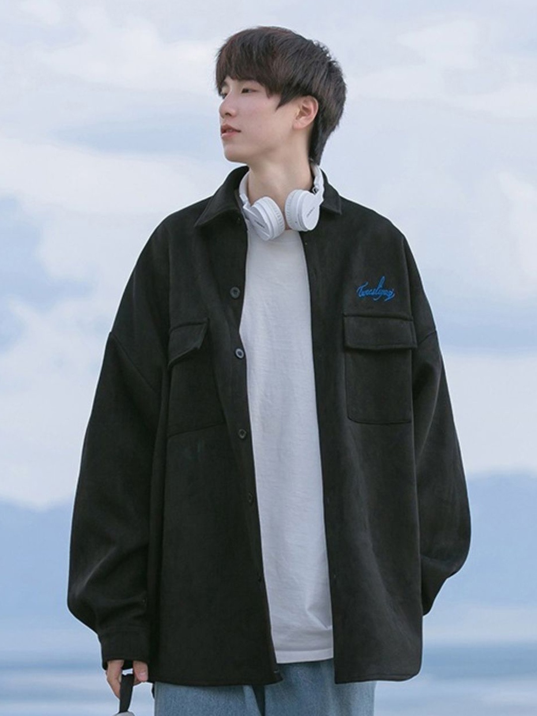 

HERE&NOW Men Original Solid Casual Shirt, Black