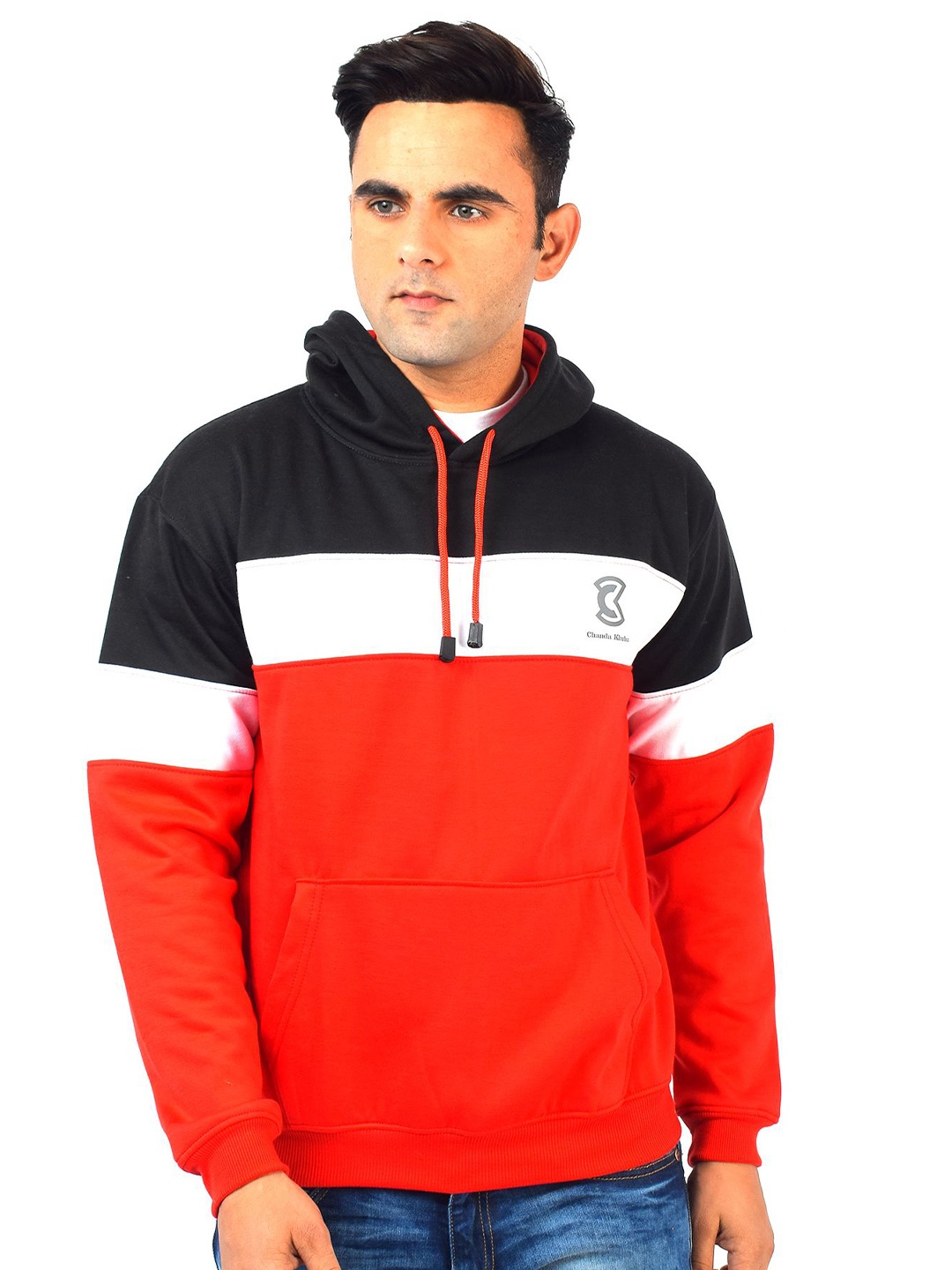 

Chanda Khuba Men Hooded Sweatshirt, Red