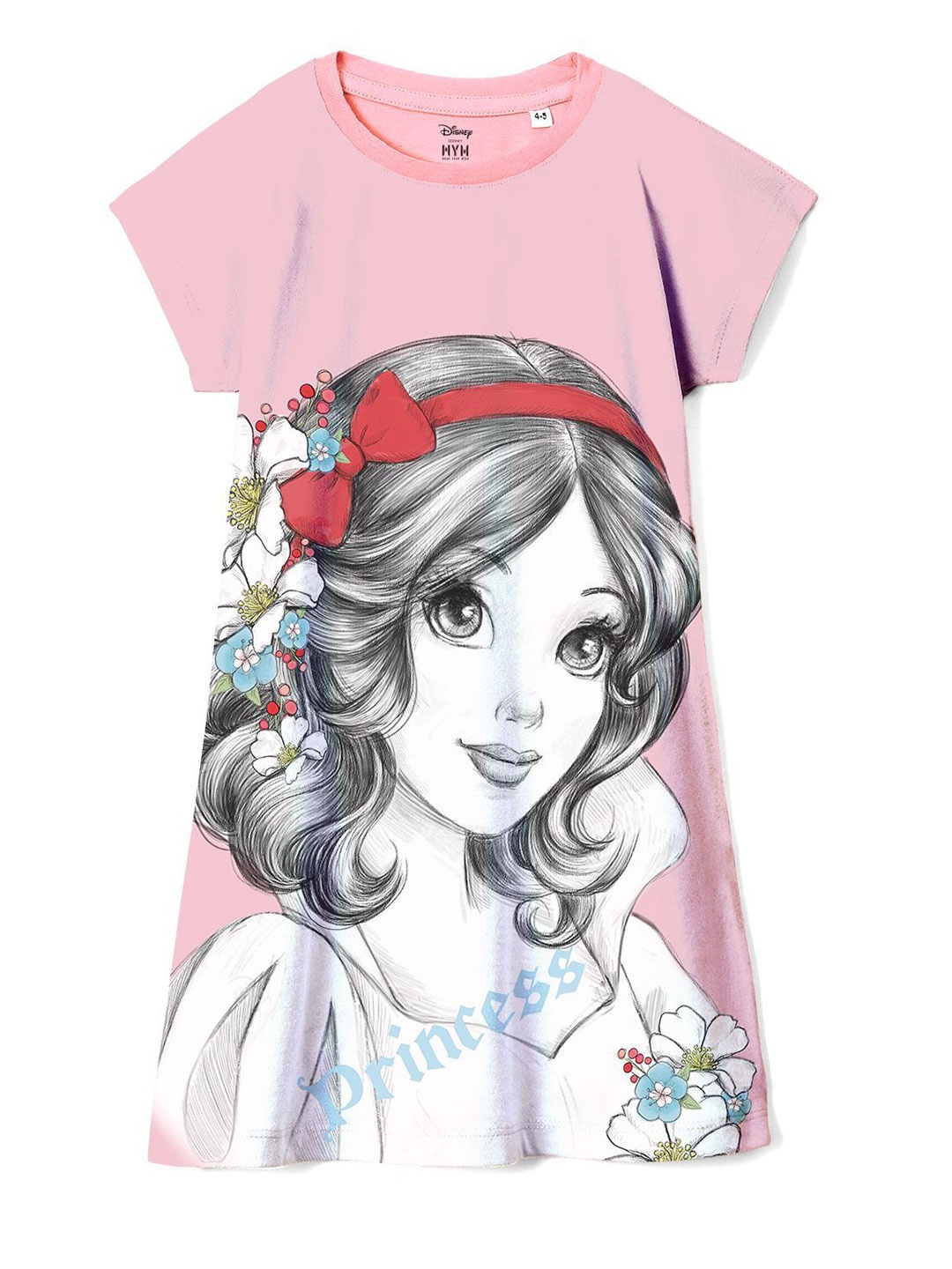 

Wear Your Mind Girls Graphic Printed A-Line Dress, Pink