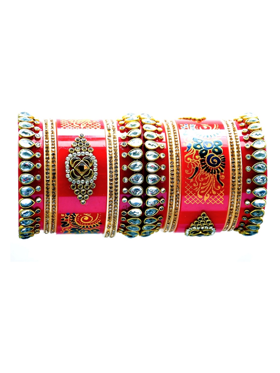 

Align Set Of 2 Gold Plated AD Studded Bangles