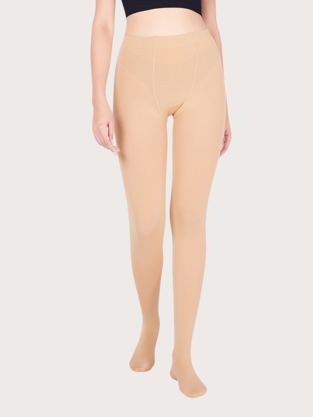 

PLUMBURY Women Stretchable Pantyhose Stocking, Beige