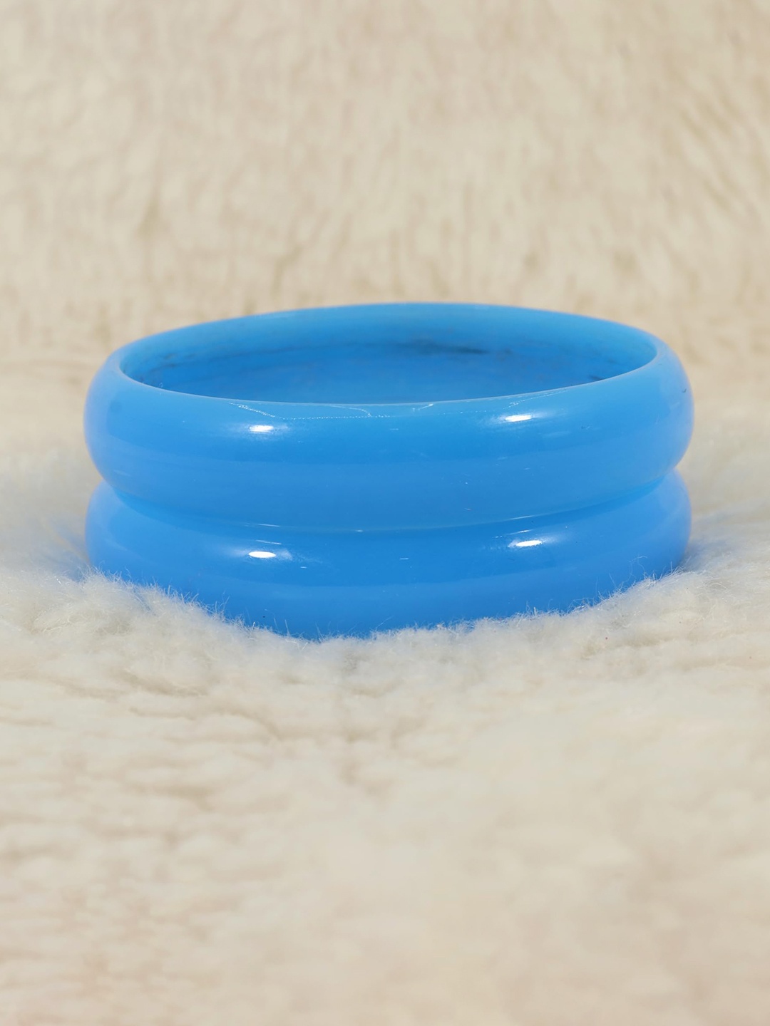 

ZULKA Set of 2 Glossy Bangles, Blue