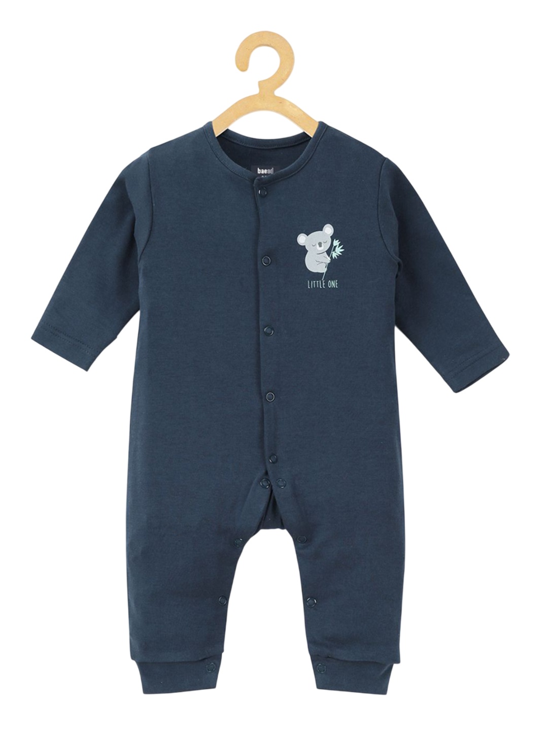 

BAESD Infants Printed Pure Cotton Romper, Navy blue