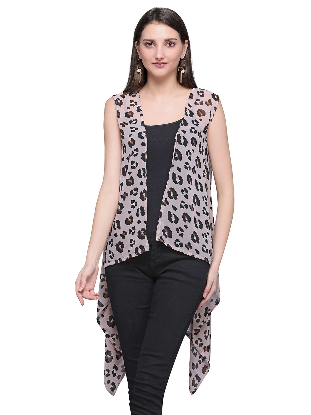 

DressBerry Women Printed Shrug, Pink