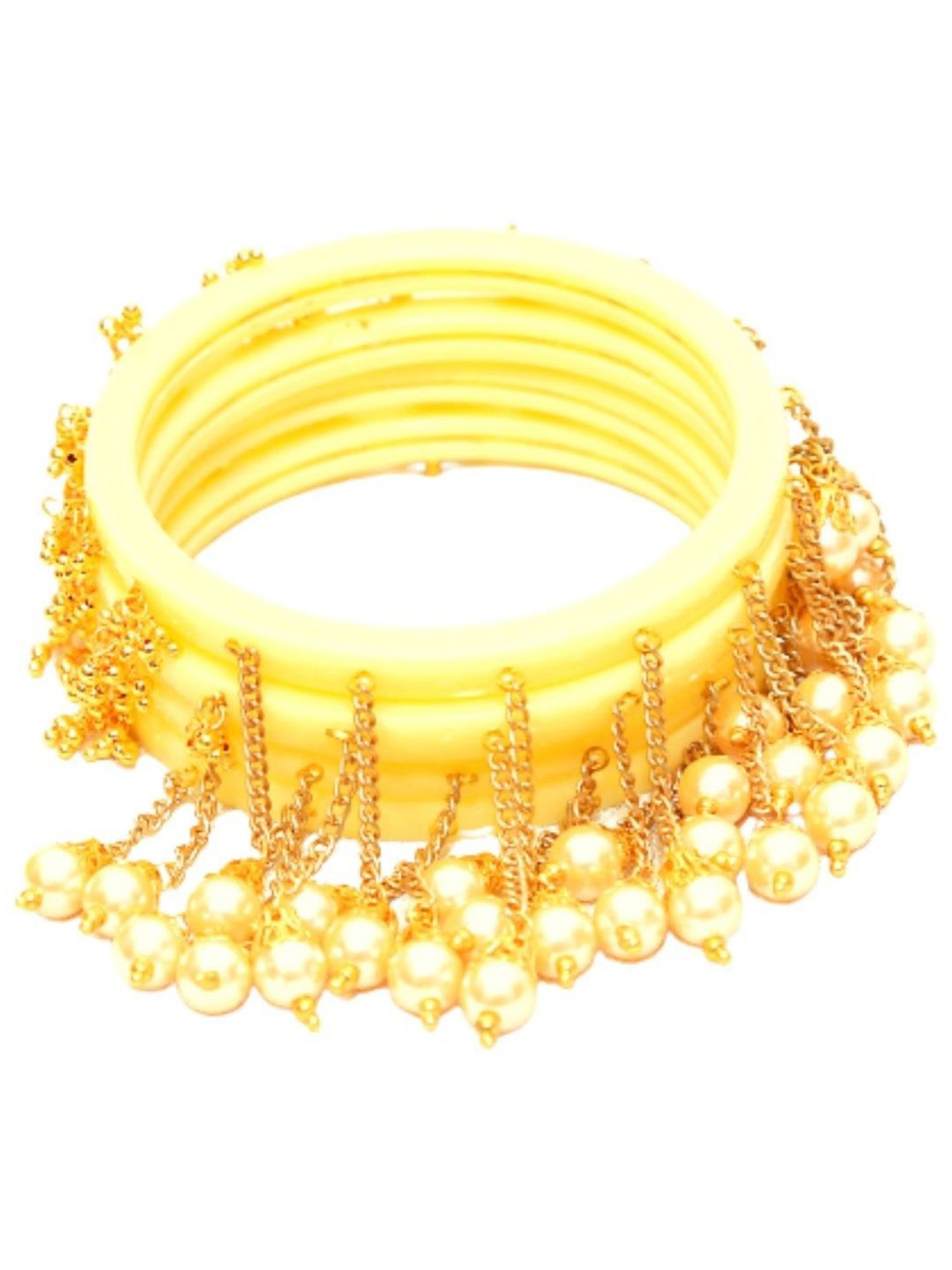 

Align Set Of 4 Gold-Plated Beaded Chuda Bangles