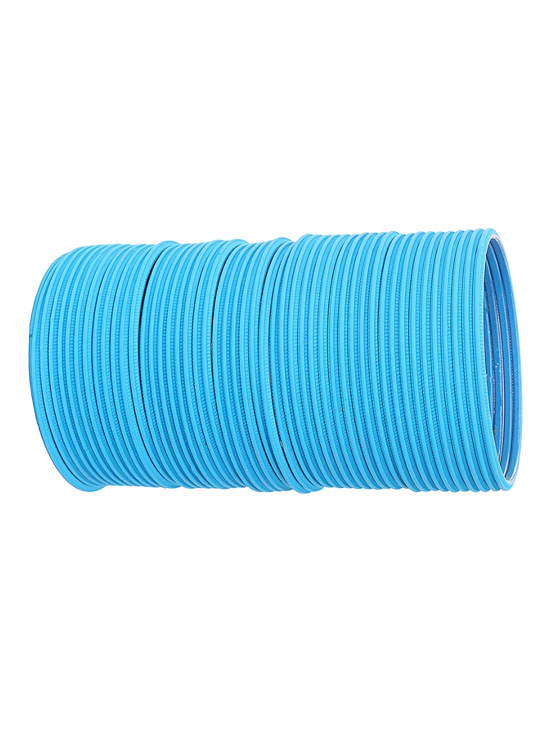 

ZULKA Set of 48 Simple Matte Finish Plain Metal Bangles, Blue