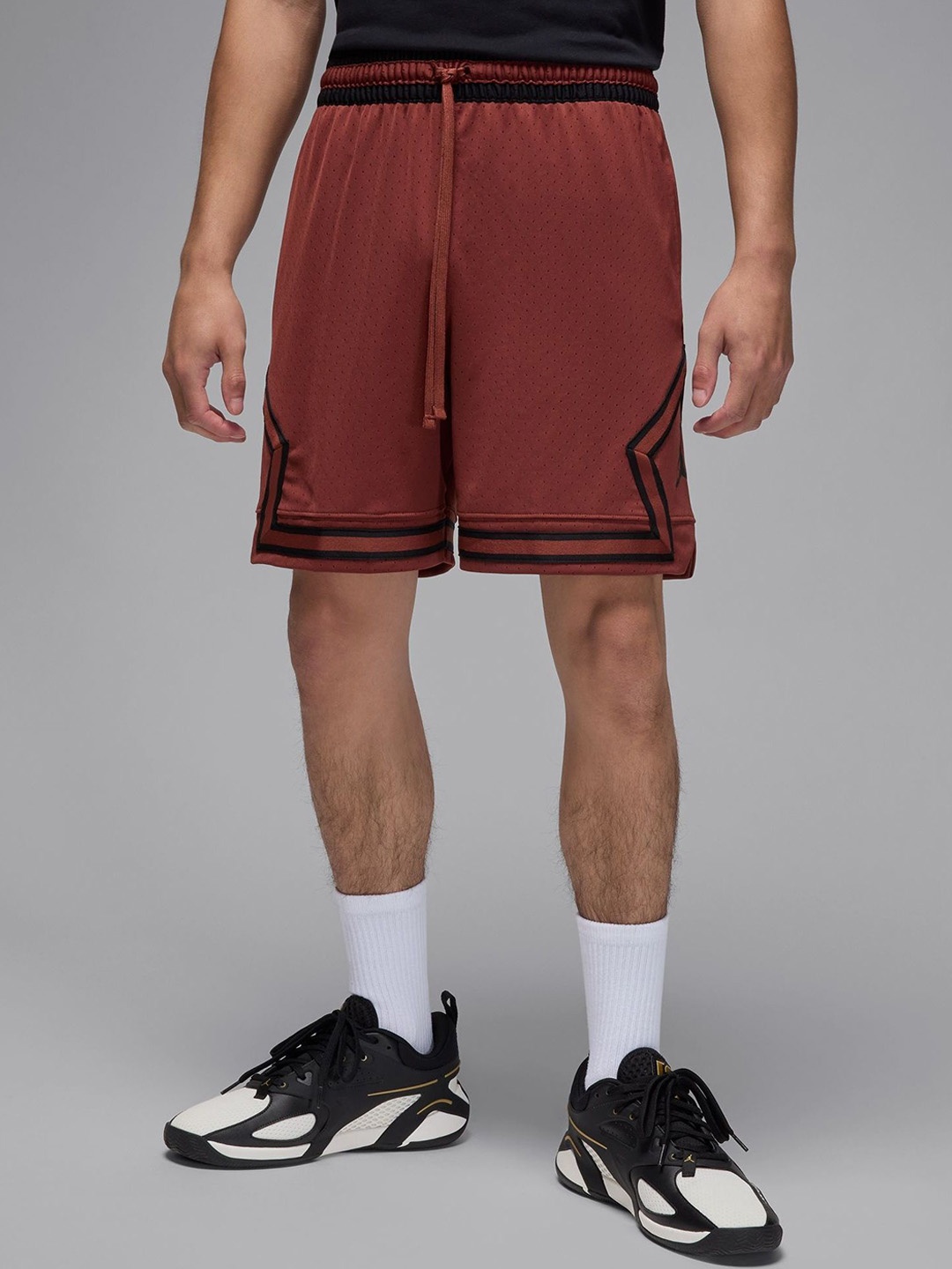

Nike Men Jordan Sport Dri-FIT Mesh Diamond Sports Shorts, Brown