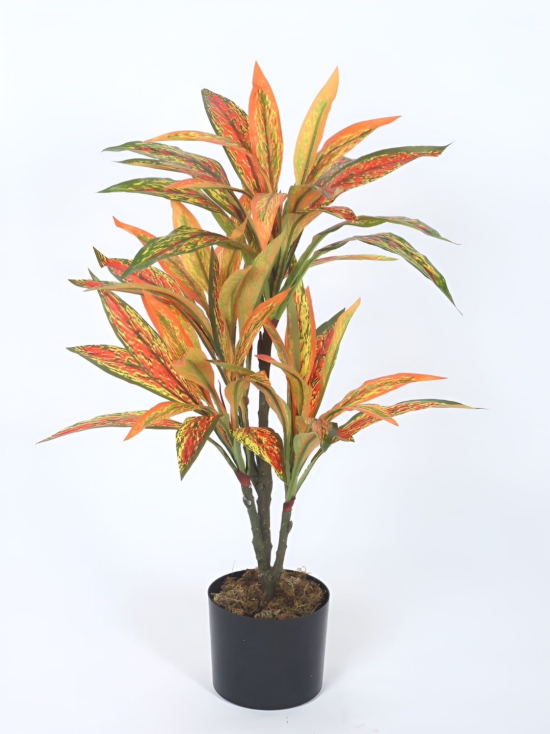 

Home Bloom Orange Artificial Plant With Pot