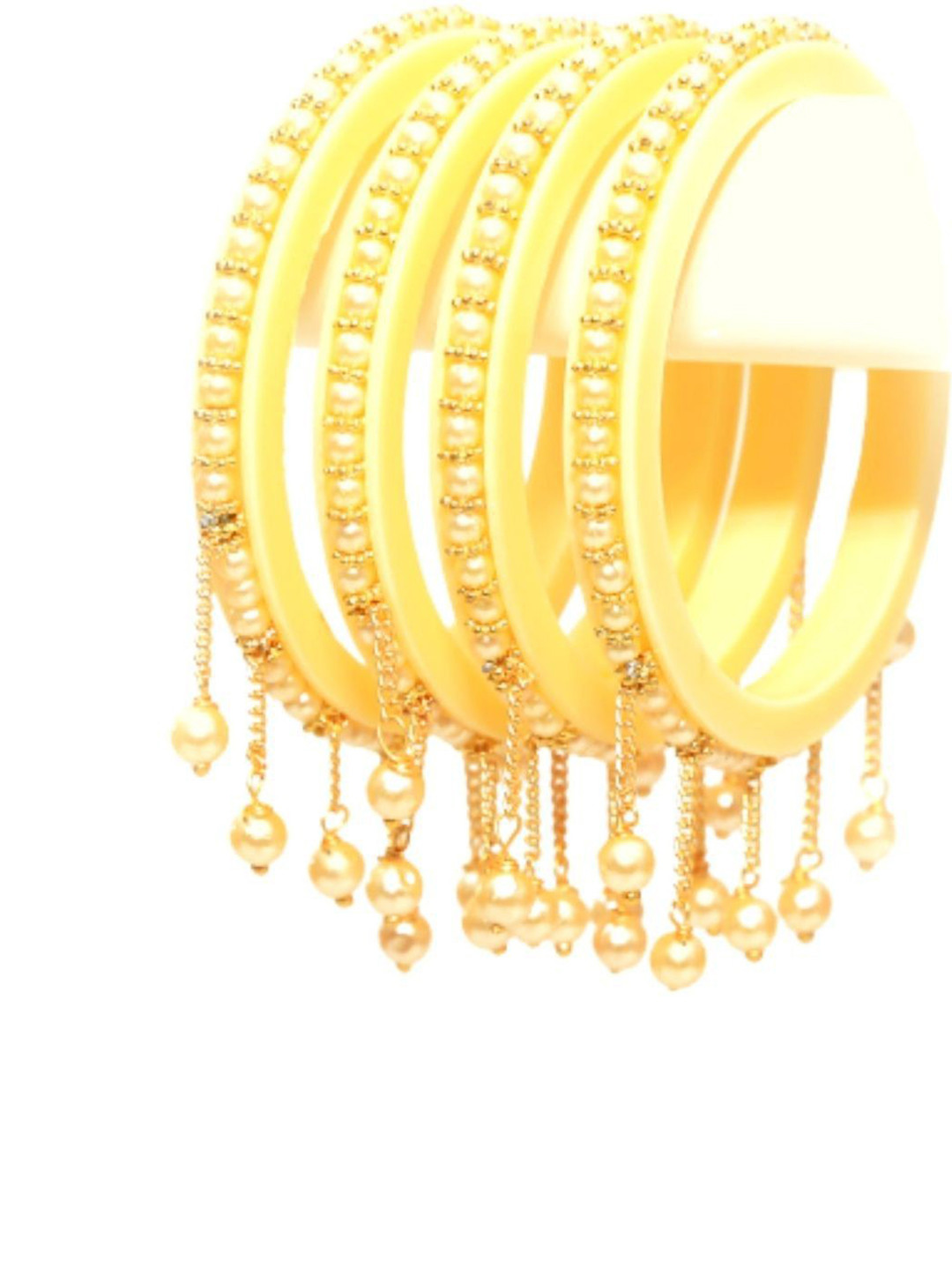 

Align Set Of 4 Gold-Plated Beaded Bangles