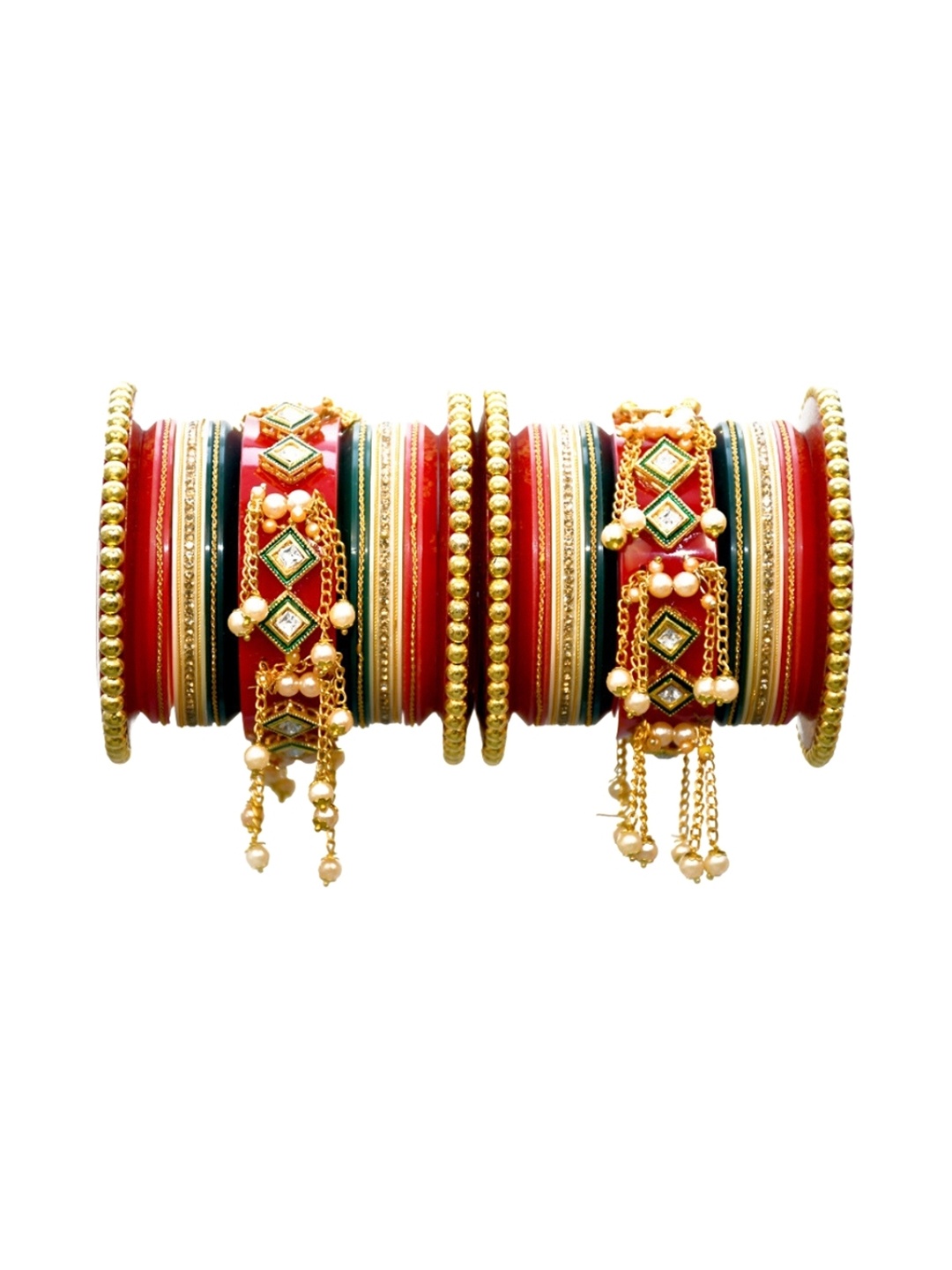 

Align Set Of 2 Gold-Plated Beaded Bangles
