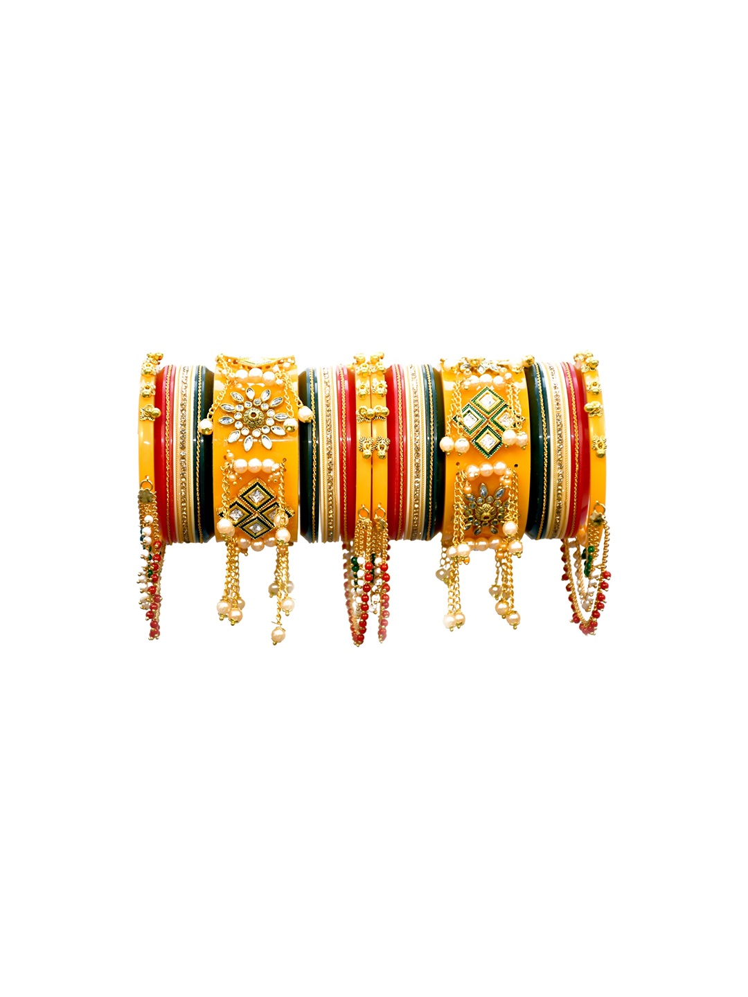 

Align Set Of 2 Gold-Plated Stone-Studded Bangle